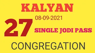 kalyan 08/09/2021 single Jodi trick don't miss | second touch line ( #bgsattamatka ) 2021