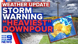 Severe thunderstorm warnings for NSW, QLD could see ‘heaviest rain in years’  | 9 News Australia