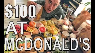 We Tried $100 Worth of McDonald's!!!