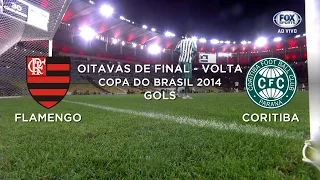 Gols - Flamengo-RJ 3 x 0 Coritiba-PR - Copa do Brasil 2014 - 03/09/2014