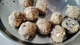 No Sugar No Jaggery Healthy Dry Fruits Laddu Recipe Natural Energy Ladoo 4 Back Pain 2024 New Recipe