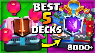 TOP 5 CLASH ROYALE DECKS!! NEW BEST DECKS CLASH ROYALE! (August 2021)