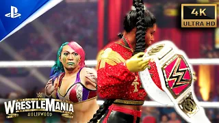 Wrestlemania 39 Raw Women’s Title Match — Bianca Belair vs Asuka | WWE 2K23 Simulation