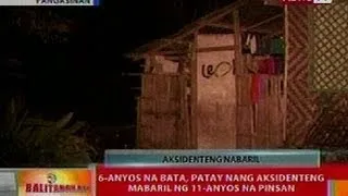 BT: 6-anyos na bata sa Pangasinan, patay nang aksidenteng mabaril ng 11-anyos na pinsan