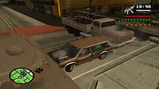 GTA San Andreas Los Santos Police vs CJ and He's Homie