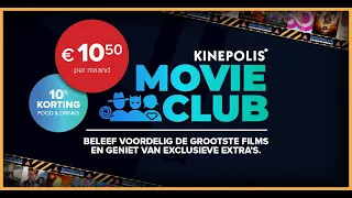 Beleef nu voordelig alle nieuwste films met de Kinepolis Movie Club!