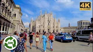 Milan, Italy Summer Walking Tour May 2022 (4k Ultra HD 60fps)