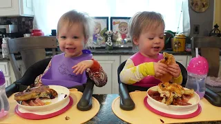 Twins try blood oranges