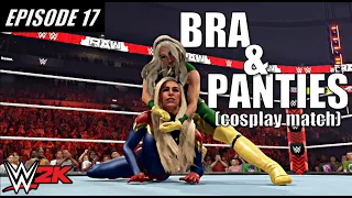 WWE 2K - Bra & Panties Cosplay Match - Liv Morgan vs. Charlotte Flair - Episode 17 (Playboy Story)