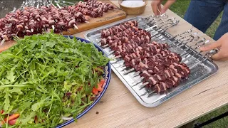 Jigar shashlik😍Шашлык из печени 😍