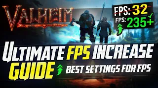 🔧VALHEIM: Dramatically increase FPS / Performance with any setup! (Best Settings)  🖱️🎮✔️