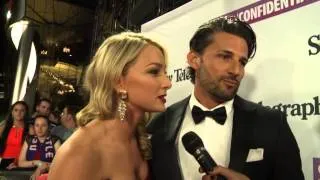 'The Bachelor' Tim Robards & Anna Heinrich at the Dally M awards