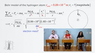 Determining the Speed of the Electron in the Bohr Model of the Hydrogen Atom