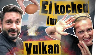 Vulkan-Challenge: Ei kochen im Vulkan mit Ari und Meini || „Das schaffst du nie!“