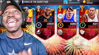 4TH OF JULY KINGS OF THE COURT PACK OPENING w/97 + TOPPER! NBA Live Mobile 16 Gameplay Ep. 135