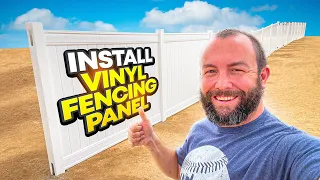 HOW TO easily install vinyl fencing | Tips & Tricks to make it easier