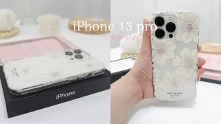 Aesthetic Unboxing | iPhone 13 Pro Silver + Accessories (Kate Spade) ✨🤍 | L A O