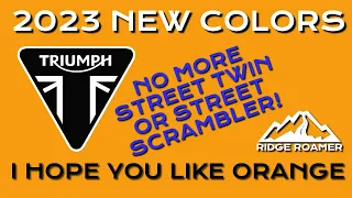 2023 Triumph Model Updates and New Colors!
