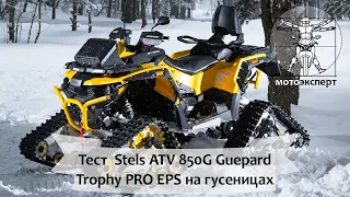 Квадрик на гусеницах: тест Stels ATV 850G Guepard Trophy PRO EPS с комплектом гусениц S.Pro