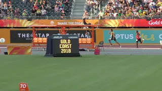 4x400m Mens Relay Final  Botswana 3:01.78  Gold Coast 2018