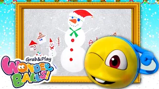 Wonderballs: ❄️☃️Christmas Drawing ❄️ ☃️  Arts and Crafts for Kids | Funny Cartoons for Children