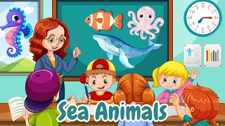 Learn Sea Animals - Sea Animals for Kids -  Sea Animals with Pictures - Ocean Animals - Moko Loko Tv