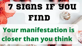 🌈If you find this 7 signs your manifestation is closer than you think 🌈🍀☯️💕