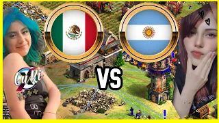 LA MEJOR DE MEXICO VS LA MEJOR DE ARGENTINA DUELO DE PAISES Age of Empires 2!!