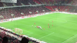 Fernando strikes the bar. Spartak - Amkar