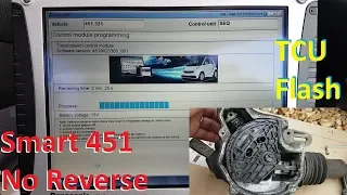 Smart Fortwo 451 not engaging reverse. TCU programming and relearning.