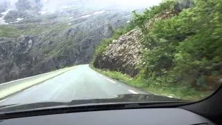 Driving down Troll Road, Trollstigen, Norway