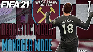 FIFA21 WEST HAM CAREER MODE | REALISTIC MODS! | ADAM HLOZEK IS THE REAL DEAL!!! | #7