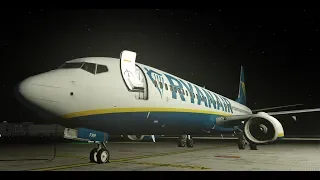 Aerosoft Tailstrike Designs LIME Bergamo Professional with Ryanair flight from Napoli to Bergamo.