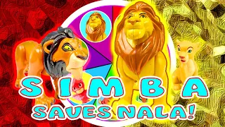 The Lion King Simba Plays the Spin the Wheel Game to Save Nala from Scar! W/ Timon and Pumbaa