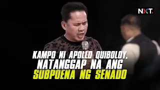 Kampo ni Apollo Quiboloy, natanggap na ang subpoena ng Senado | NXT