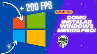 Como instalar windows minios pro en pc | mas fps menos ping | bajos recursos
