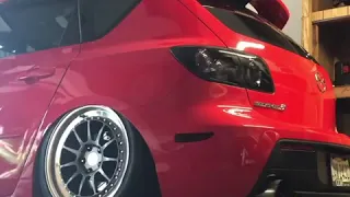 Kyle Kirkbrides loud AirLift suspension Mazdaspeed 3