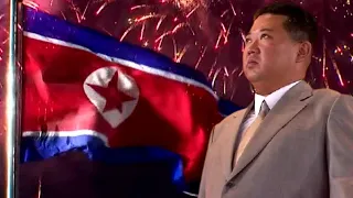 Aegukka, National Anthem of  DPR Korea - Flag Raising Ceremony 73rd State Founding Anniversary 2021