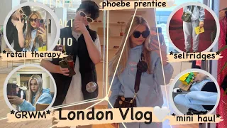 London Vlog *selfridges, mini haul, retail therapy*