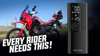 Amazing Portable Air Pump for any Motorcycle by AIR MOTO