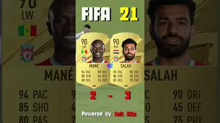 MANE VS SALAH IN FIFA HISTORY🔥👀 #football #fifa #fifa23 #shorts