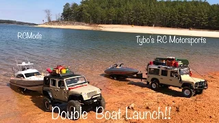 **RC Boat Launch/DOUBLE with RCMods***Tybo's RC Motorsports** Pure RC 4x4