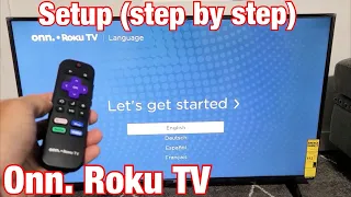 Onn. Roku TV: How to Setup (step by step from the beginning)