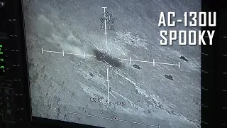 AC-130U Spooky Gunship in Action: Live Firing