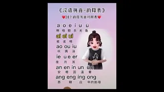 Chinese Alphabet: 30秒记住24个韵母