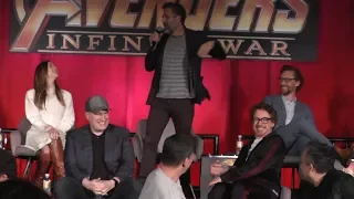 Fun AVENGERS: INFINITY WAR Press Conference in Los Angeles