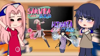 El equipo 7 + Hinata reaccionan a el futuro de Hinata💜 y Sakura🌸 AMAN3 AN3KO (Gacha Club)