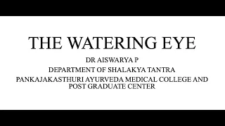 Watering of Eye - Shalakyatantra class