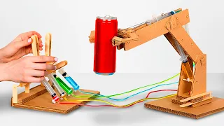 How to Make Hydraulic Powered Robotic Arm from Cardboard