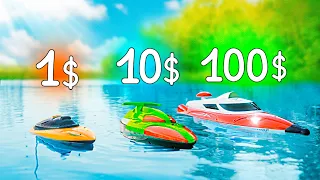 КАТЕР НА РАДІОКЕРУВАННІ ЗА 1$ VS 10$ VS 100$!